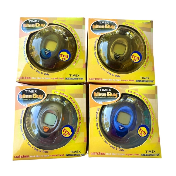Timex Wise Guy Interactive Fun Watch Alarm 30M Water Resistant Lot of 4 Watches - Picture 1 of 16